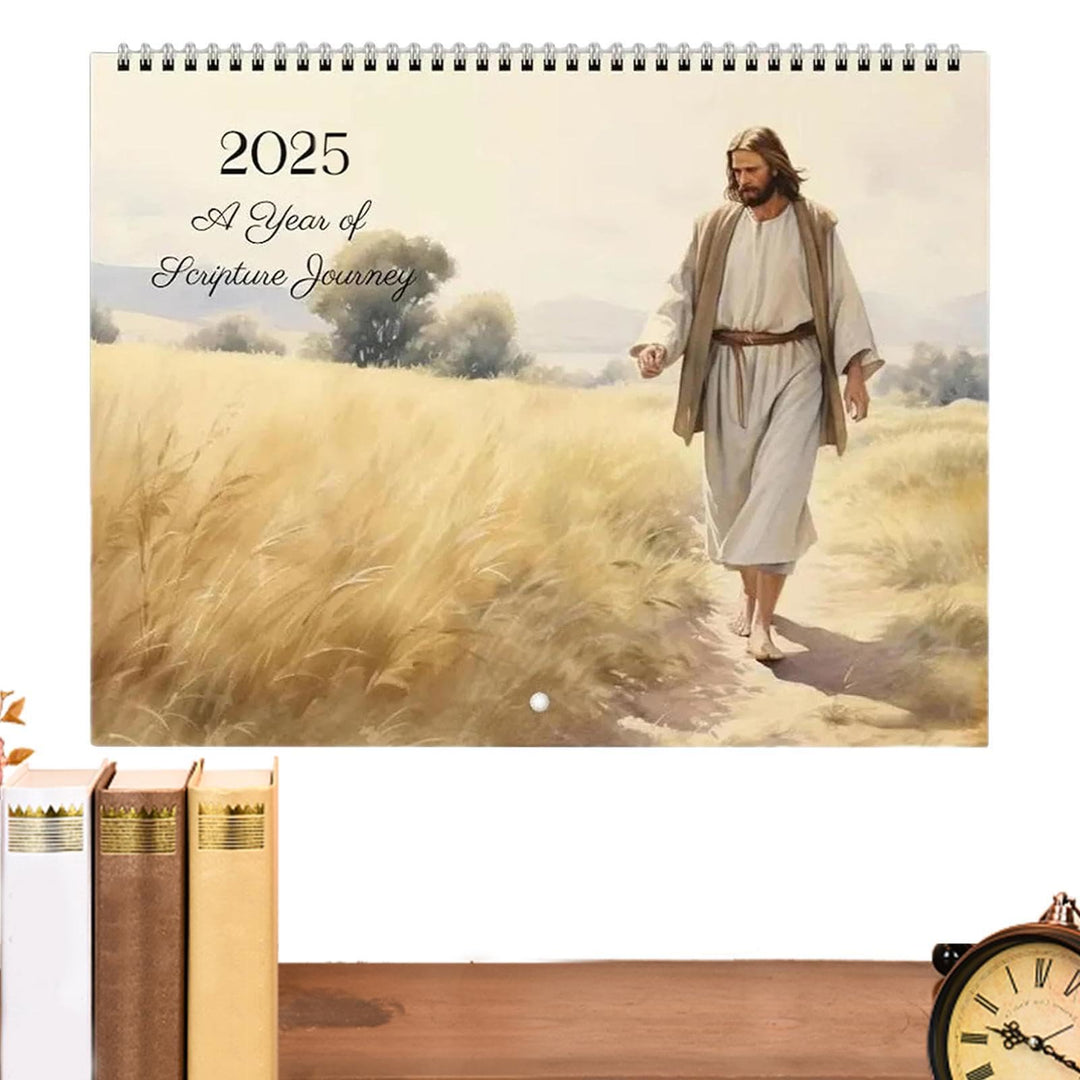 2025 Jesus Christ Lunar Calendar 12 Months Calendars Office Desktop Decoration