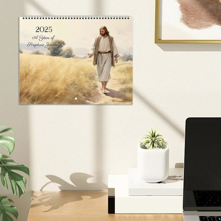 2025 Jesus Christ Lunar Calendar 12 Months Calendars Office Desktop Decoration