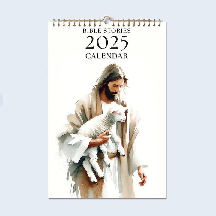 2025 Christian Bible Stories Lunar Calendar 12 Months Calendars Office Desktop Decoration