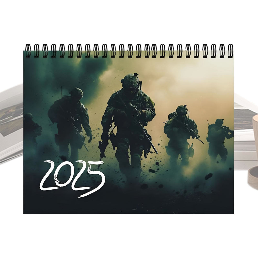 2025 Soldier Lunar Calendar 12 Months Calendars Office Desktop Decoration