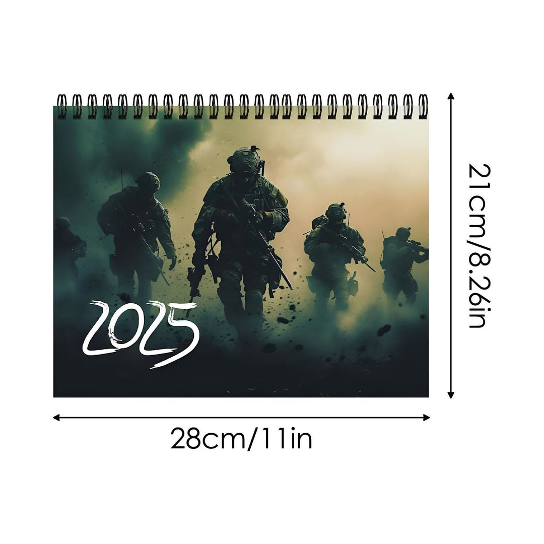 2025 Soldier Lunar Calendar 12 Months Calendars Office Desktop Decoration