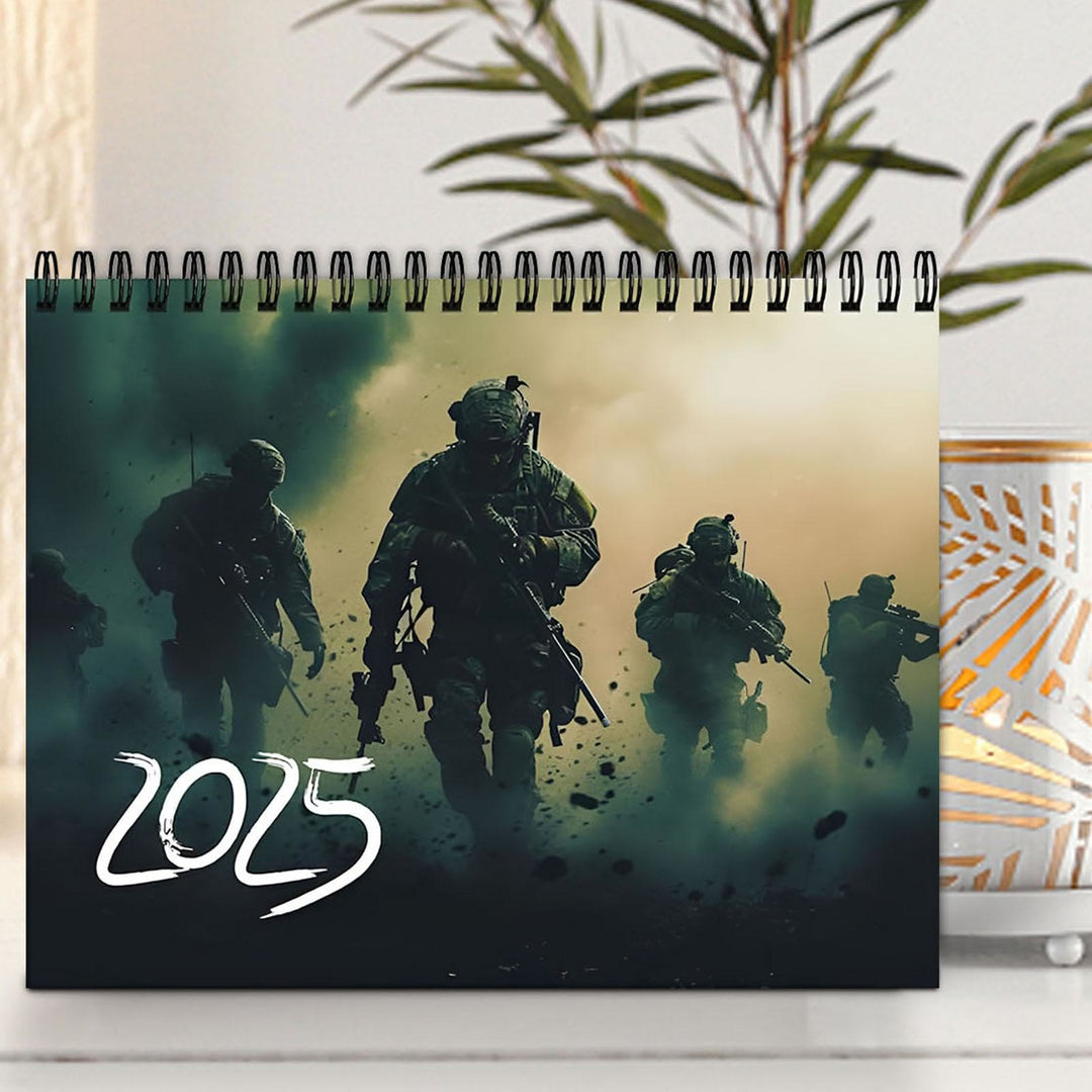 2025 Soldier Lunar Calendar 12 Months Calendars Office Desktop Decoration