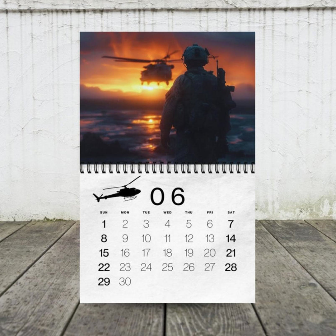 2025 Soldier Lunar Calendar 12 Months Calendars Office Desktop Decoration