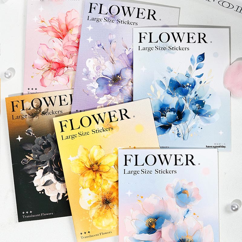 The Flower Dream Series Stickers For Decorative Scrapbook Supplies