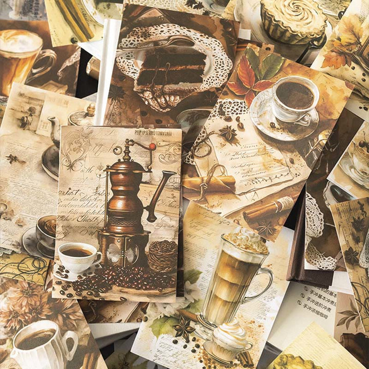 Coffee Meets Bookstore Series Sticker Books For Decorative Scrapbook Supplies