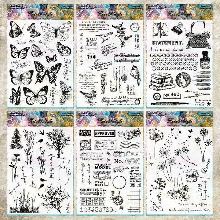 Clear Rose Bill Stamps Vintage Animal Silicone Seal Rubber Stamps