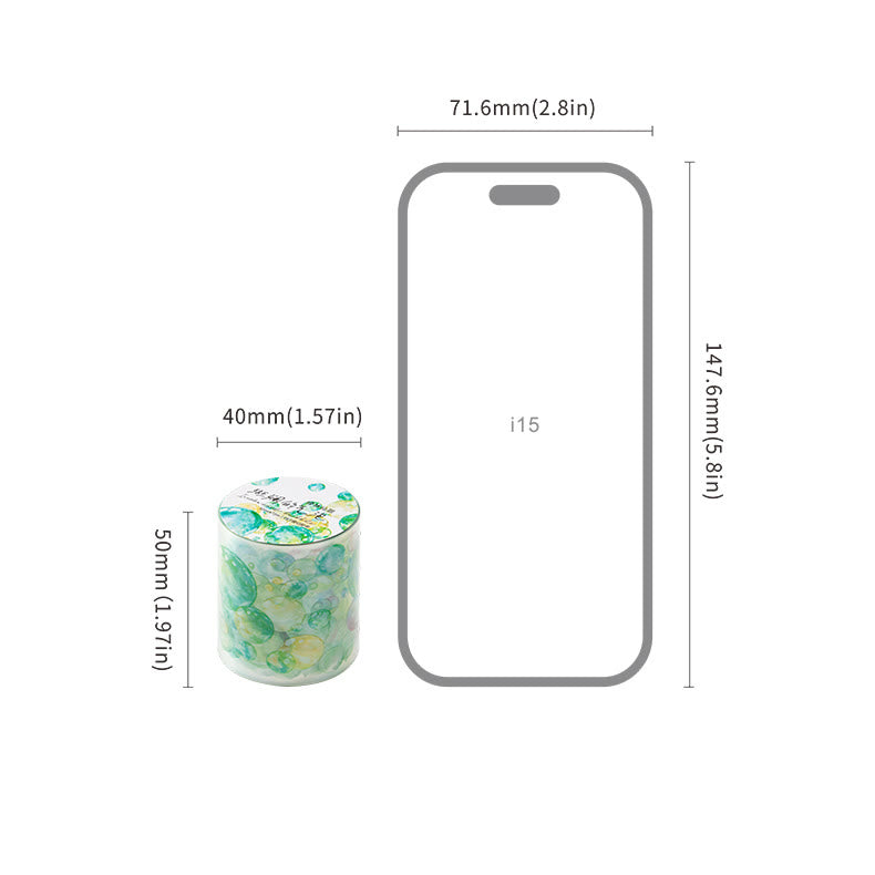 Colorful Bubble Series Scrapbook PET Loop Tape Journal Decor