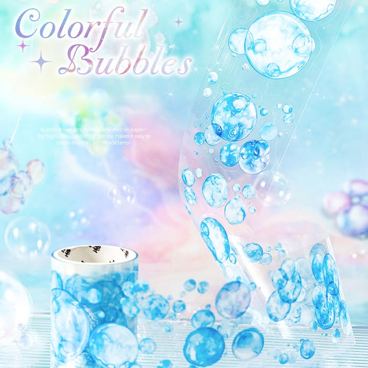 Colorful Bubble Series Scrapbook PET Loop Tape Journal Decor