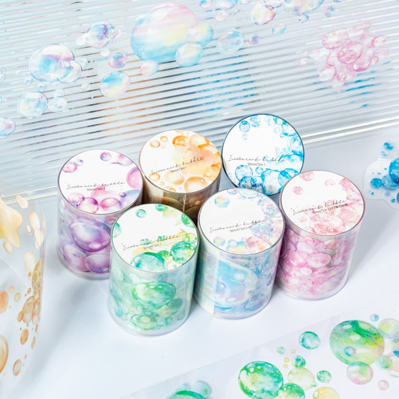 Colorful Bubble Series Scrapbook PET Loop Tape Journal Decor