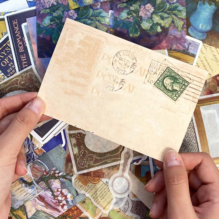 Vintage Sky Series Bookish Sticker For DIY Journal Decor