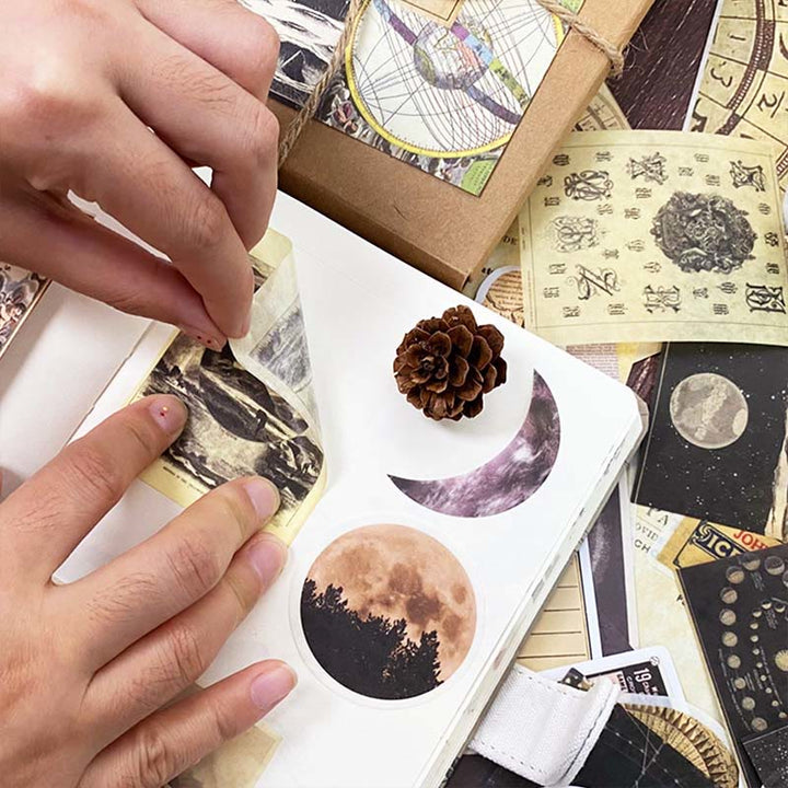 Vintage Sky Series Bookish Sticker For DIY Journal Decor