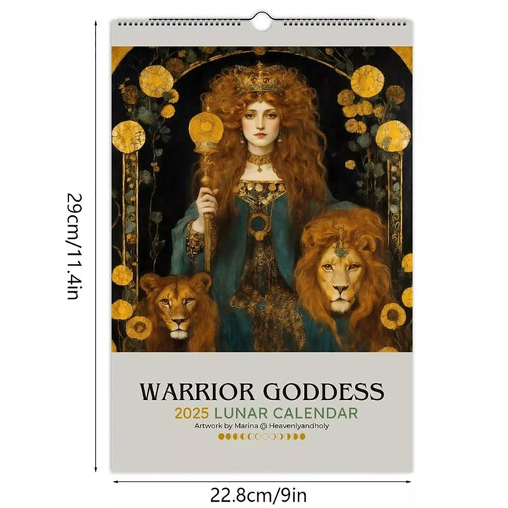 2025 Warrior Goddess Lunar Calendar 12 Months Calendars New Year Gift