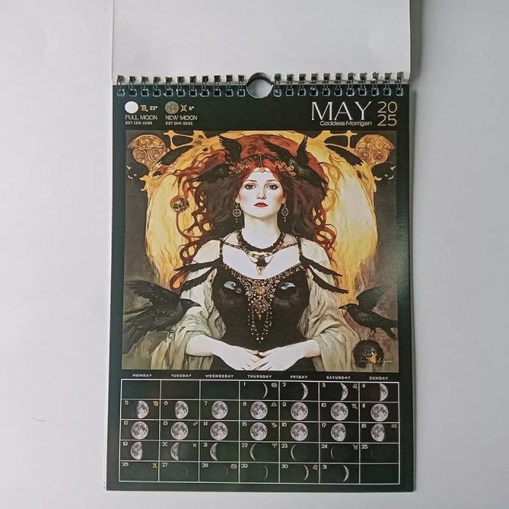 2025 Dark Goddess Lunar Calendar 12 Months Calendars New Year Gift