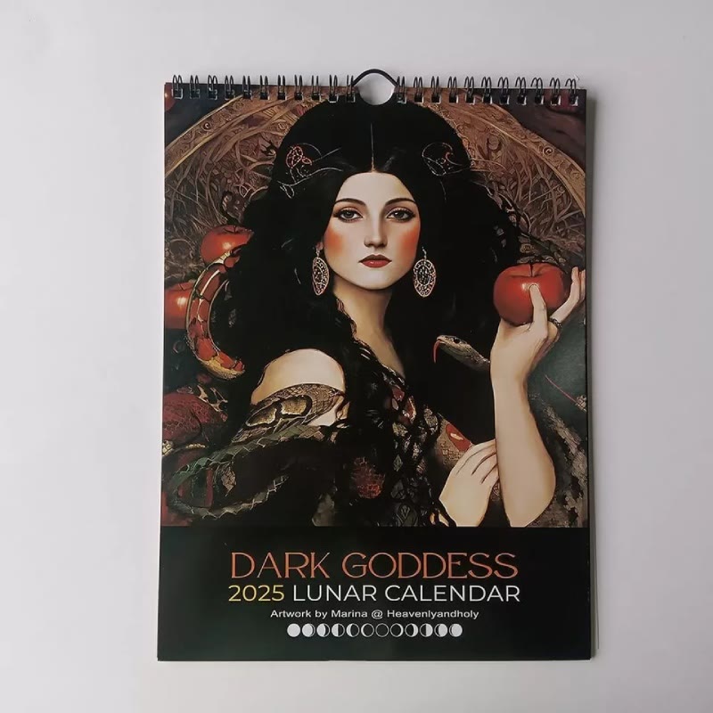 2025 Dark Goddess Lunar Calendar 12 Months Calendars New Year Gift