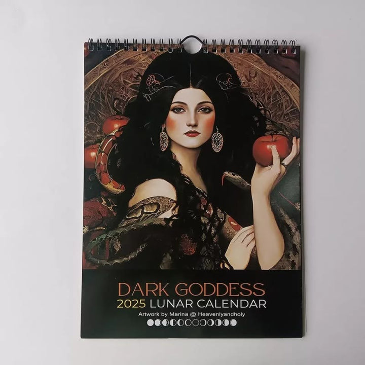 2025 Dark Goddess Lunar Calendar 12 Months Calendars New Year Gift