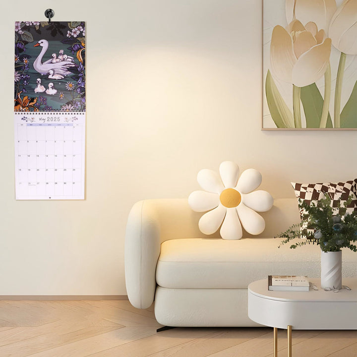 2025 Nature And Wildlife Art Lunar Calendar 12 Months Calendars New Year Gift