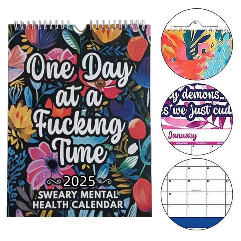 2025 Funny Mental Health Lunar Calendar 12 Months Calendars New Year Gift