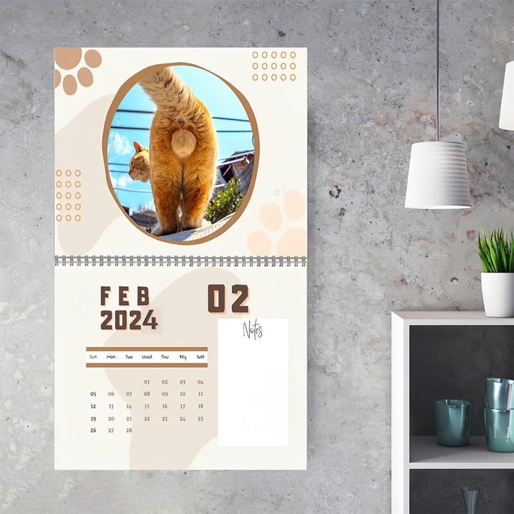 2025 Funny Cats Lunar Calendar 12 Months Calendars New Year Gift
