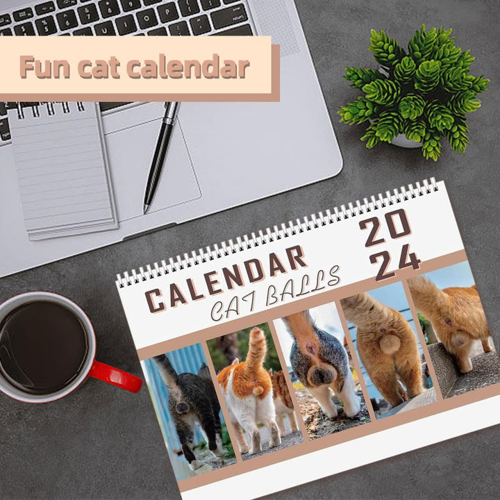 2025 Funny Cats Lunar Calendar 12 Months Calendars New Year Gift