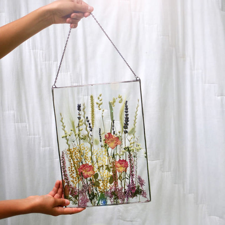 Unique Artificial Flower Hanging Suncatcher Home Deorations Pressed Flowers Ornament