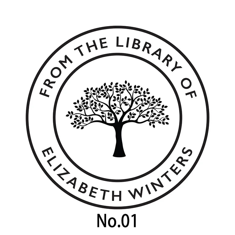 Personalized Tree Of Life Embosser Stamp With Name And Text