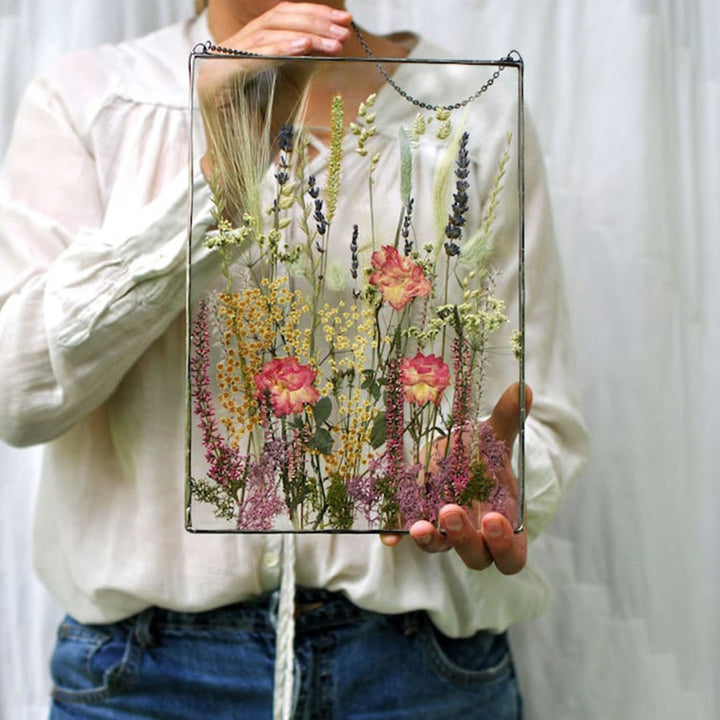 Unique Artificial Flower Hanging Suncatcher Home Deorations Pressed Flowers Ornament